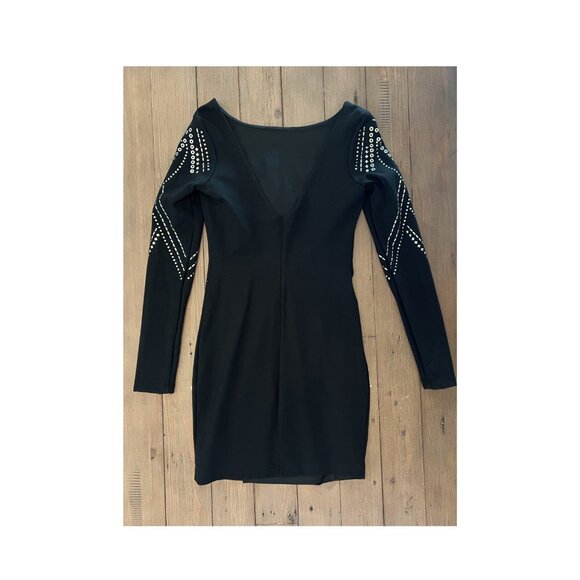 Bebe BodyCon Geometric Studded Dress - Small - Picture 5 of 8